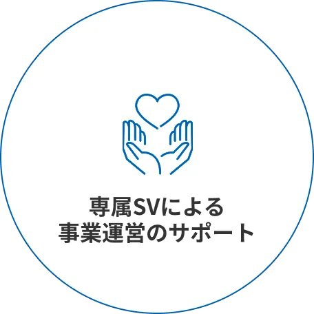 専属SVによる事業運営のサポート